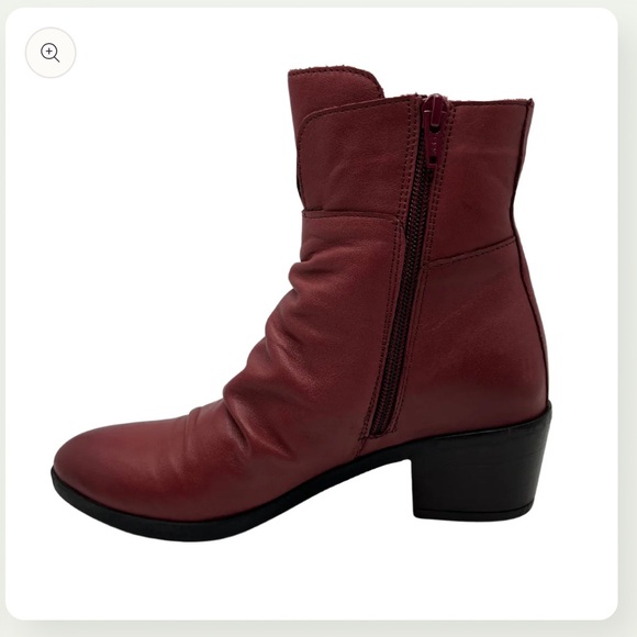 Bueno Colbie Burgundy Calfskin leather Handcrafted in Turkey boots NWB - Picture 2 of 8